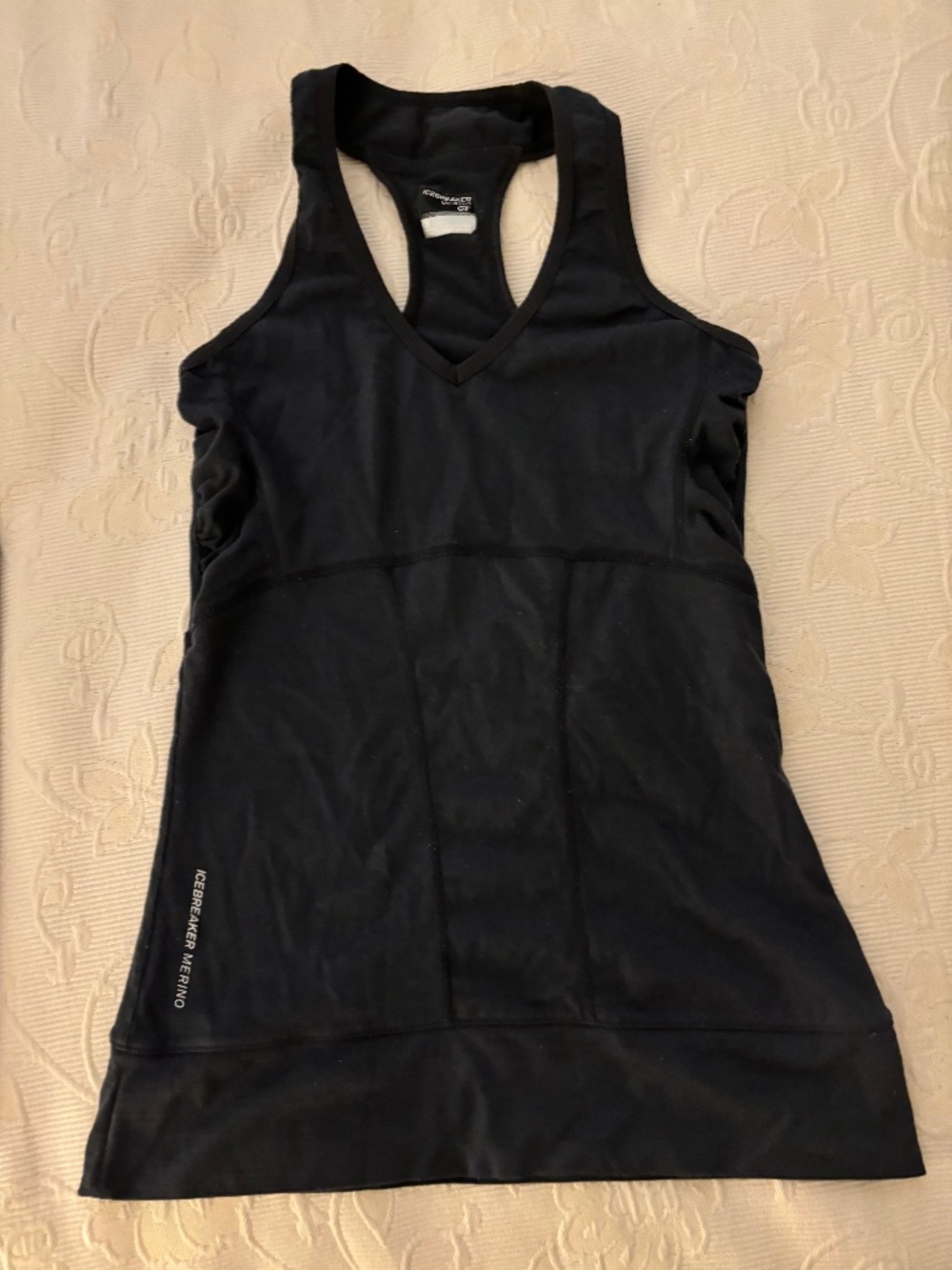 Icebreaker Merino Wool Racerback Athletic Tank Top - Size S
